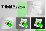 Trifold Mockups, a Mockup by alphadesign (Thumbnail 11 of 13)