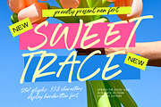 Sweet Trace Display Handwritten Font, a Script Font by Letterena Studios Script (Thumbnail 1 of 15)