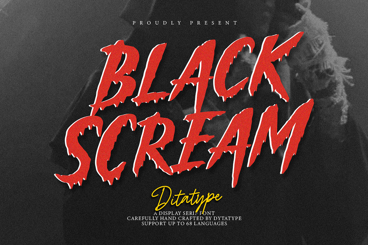 Black Scream, a Serif Font by Ditatype (Photo 1 of 9)