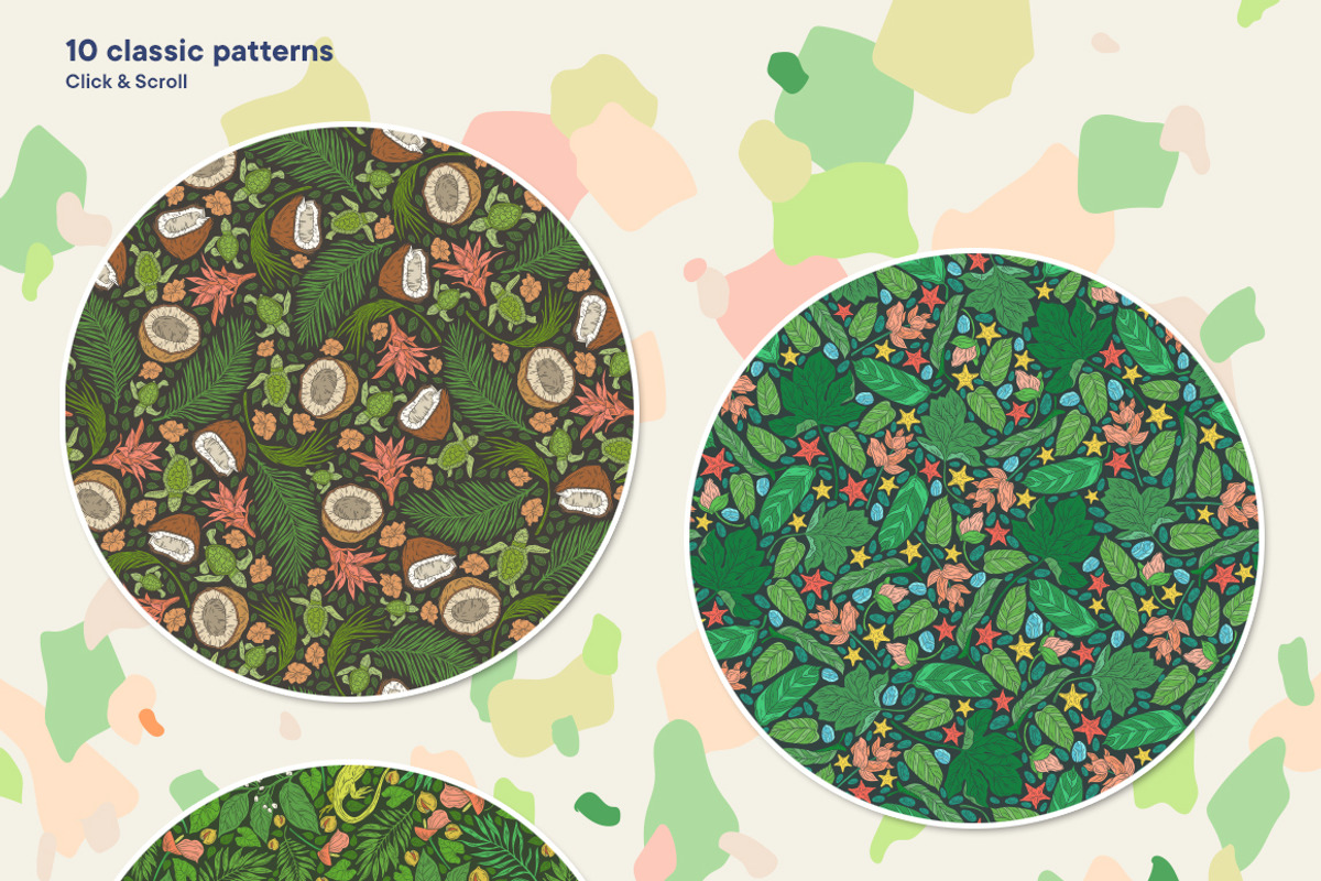 Life in the Tropics patterns, a Pattern Graphic by Piñata (Photo 3 of 14)