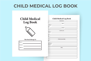 Child Medical Log Book KDP Interior