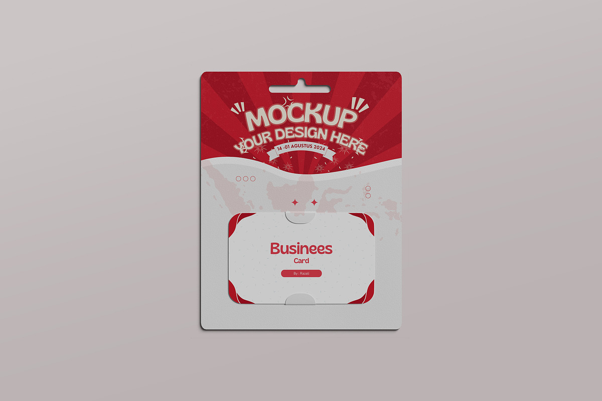 Hanging Giftcard Mockup, a Print Template by Difa Design (Photo 8 of 8)