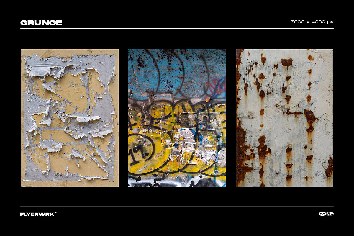 Grunge textures, a Texture Graphic by FLYERWRK (Photo 6 of 17)