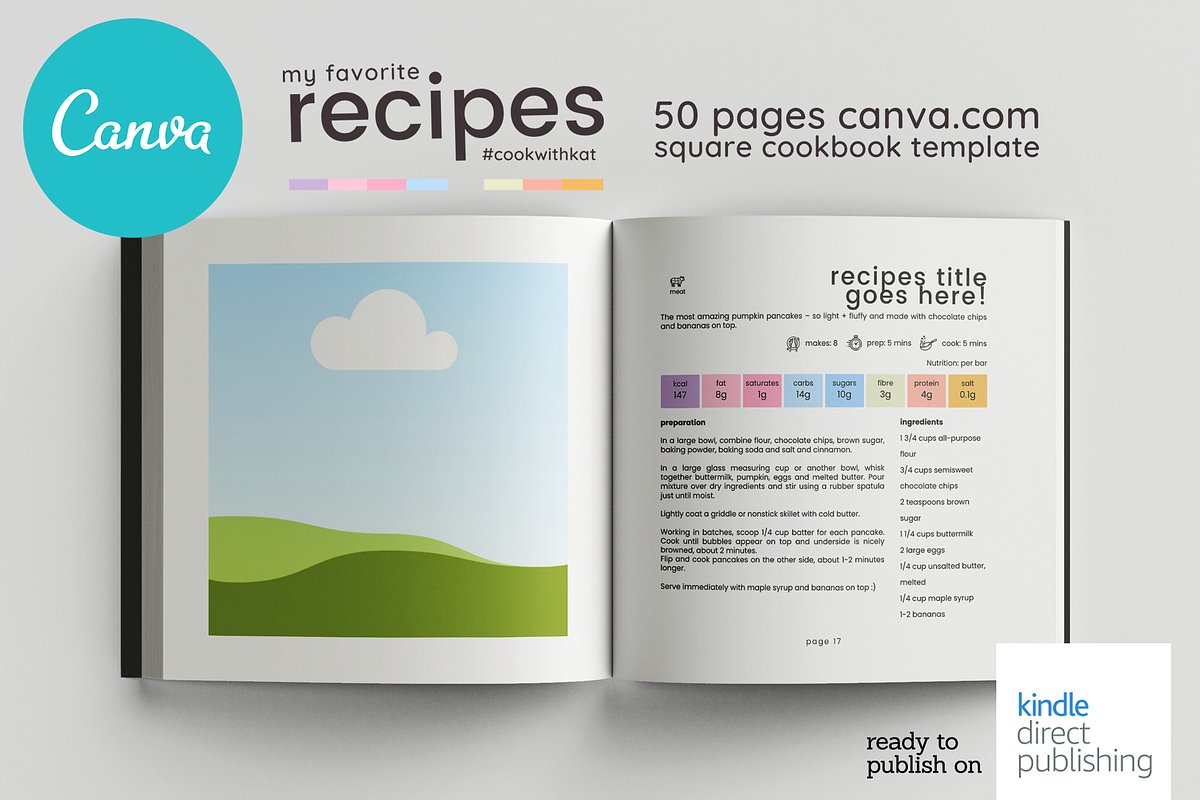 Canva Recipes Cookbook Template, a Magazine Template by DeLaGranSiete (Photo 8 of 12)