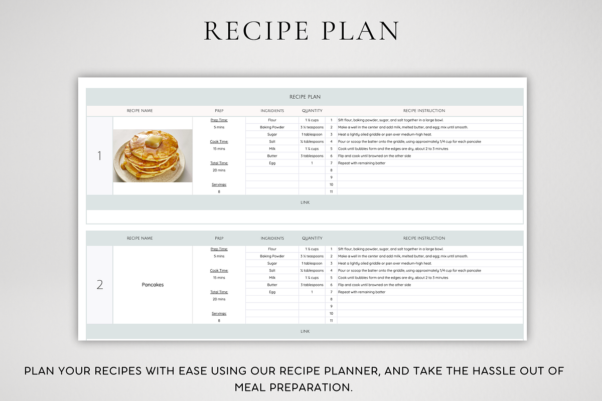 Minimalist Weekly Meal Planner, a Templates & Theme by BRANDcontent (Photo 4 of 8)