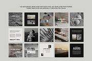 1500 Aesthetic Instagram Templates, a Social Media Template by Instprofi | Studio Estimo (Thumbnail 5 of 60)