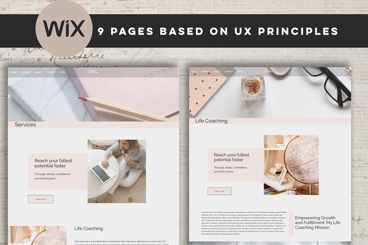 Premium Wix Template for Coaching, a Wix Template by Design House (Photo 3 of 10)