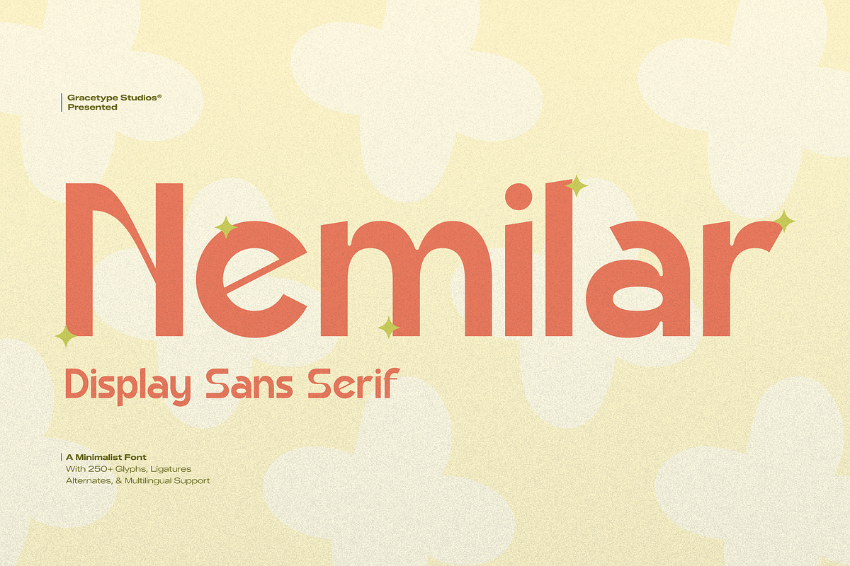 Nemilar | Display Sans Serif, a Font by gracetype_studio (Photo 1 of 12)