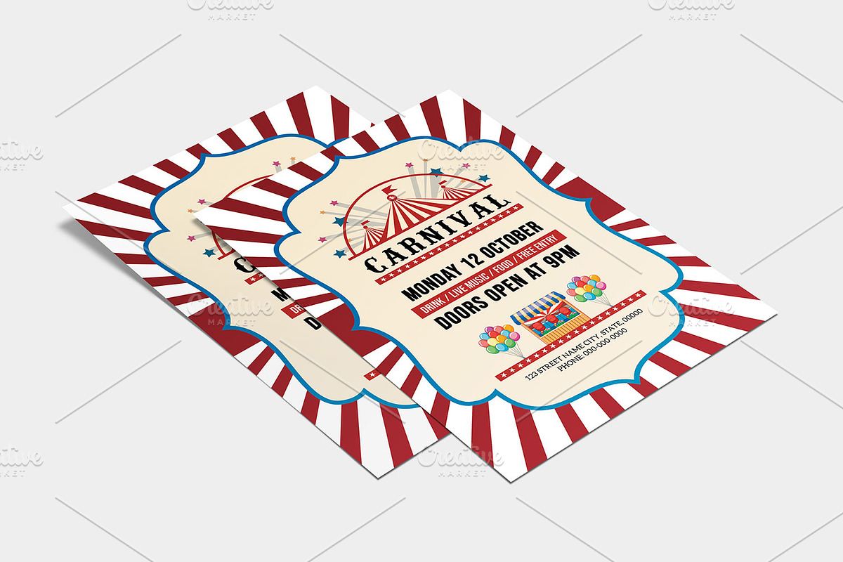 Carnival Fun Fair Flyer V1347, a Flyer Template by Template Shop (Photo 2 of 4)