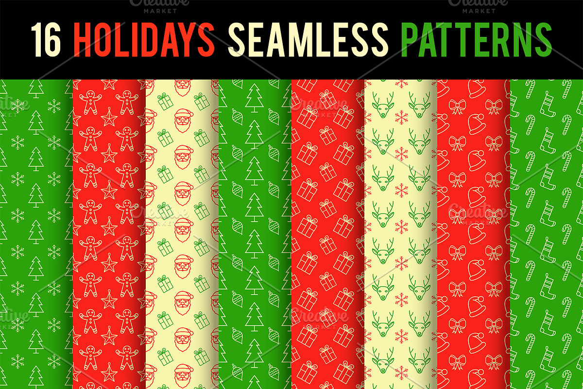 180+ Extremely Christmas Pack, a Seasonal Illustration by Olha Kostiuk (Photo 7 of 15)