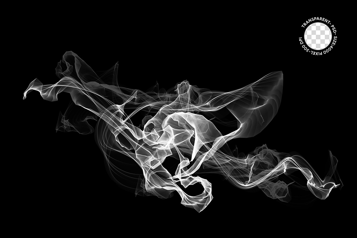 Transparent Smoke PNG & PSD Pack, a Texture Graphic by MRI STUDIO (Photo 6 of 14)