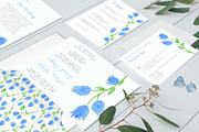 Bellflower Watercolor Wedding Suite, a Stationery Template by Love Design (Thumbnail 2 of 15)