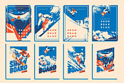 -50% Snowboard Posters&T-Shirt print, a Person Illustration by Alexander Baidin (Thumbnail 7 of 7)