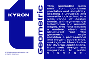 Kyron - Futuristic Modern Font, a Sans Serif Font by roomspace creative lab (Thumbnail 8 of 10)