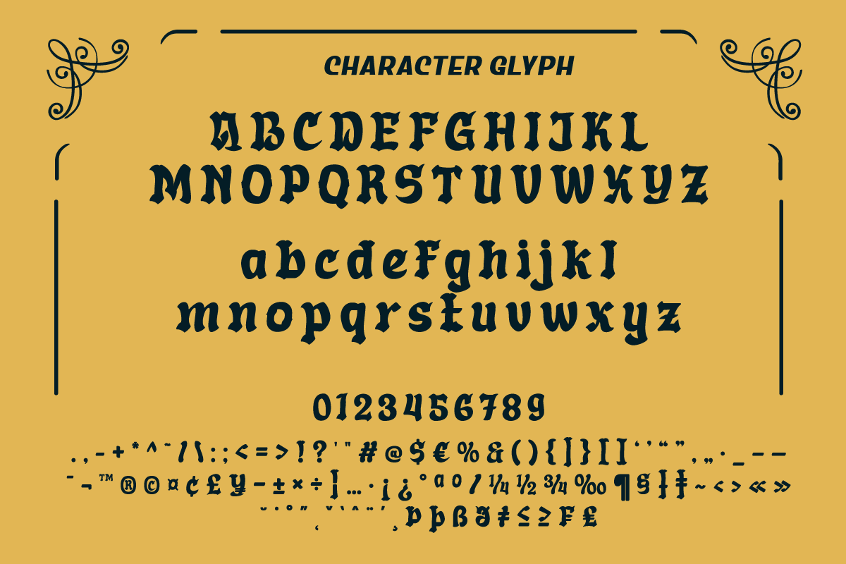 Aprek Febux - Display Font, a Blackletter Font by twinstd (Photo 8 of 10)