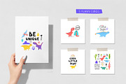 Dinosaurs Clipart Set, an Animal Illustration by JuliyArt (Thumbnail 5 of 11)