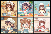 200 Cooking Girl Coloring Pages, a Person Illustration by protabsorkar11 (Thumbnail 6 of 7)