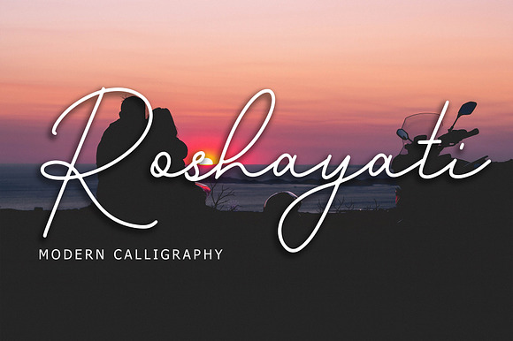 Roshayati Modern Calligraphy Font preview 8