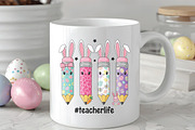 Easter Teacher Pencil PNG, an Illustration by CraftArtStudio (Thumbnail 3 of 4)
