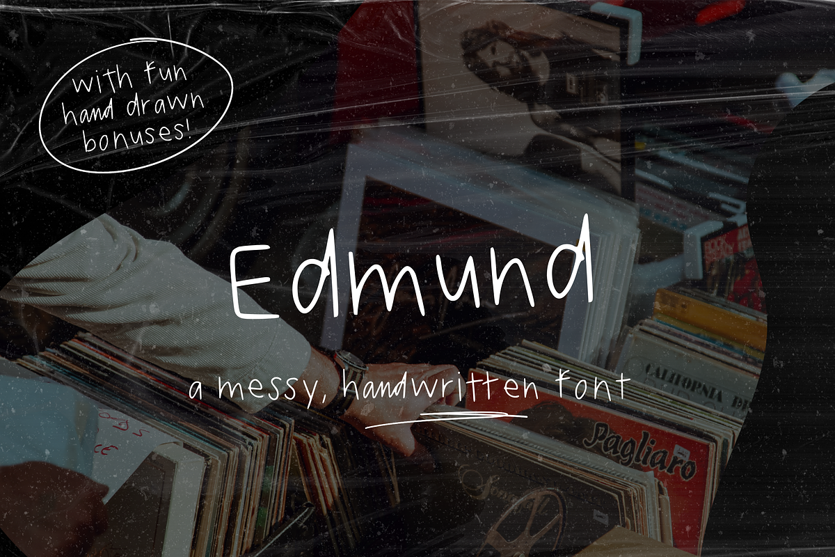 Edmund - A handwritten font, a Sans Serif Font by KDigitalStudio (Photo 1 of 6)