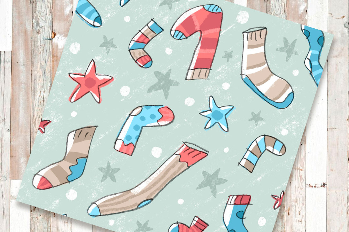 Christmas pattern, a Pattern Graphic by Melniklenart (Photo 3 of 3)