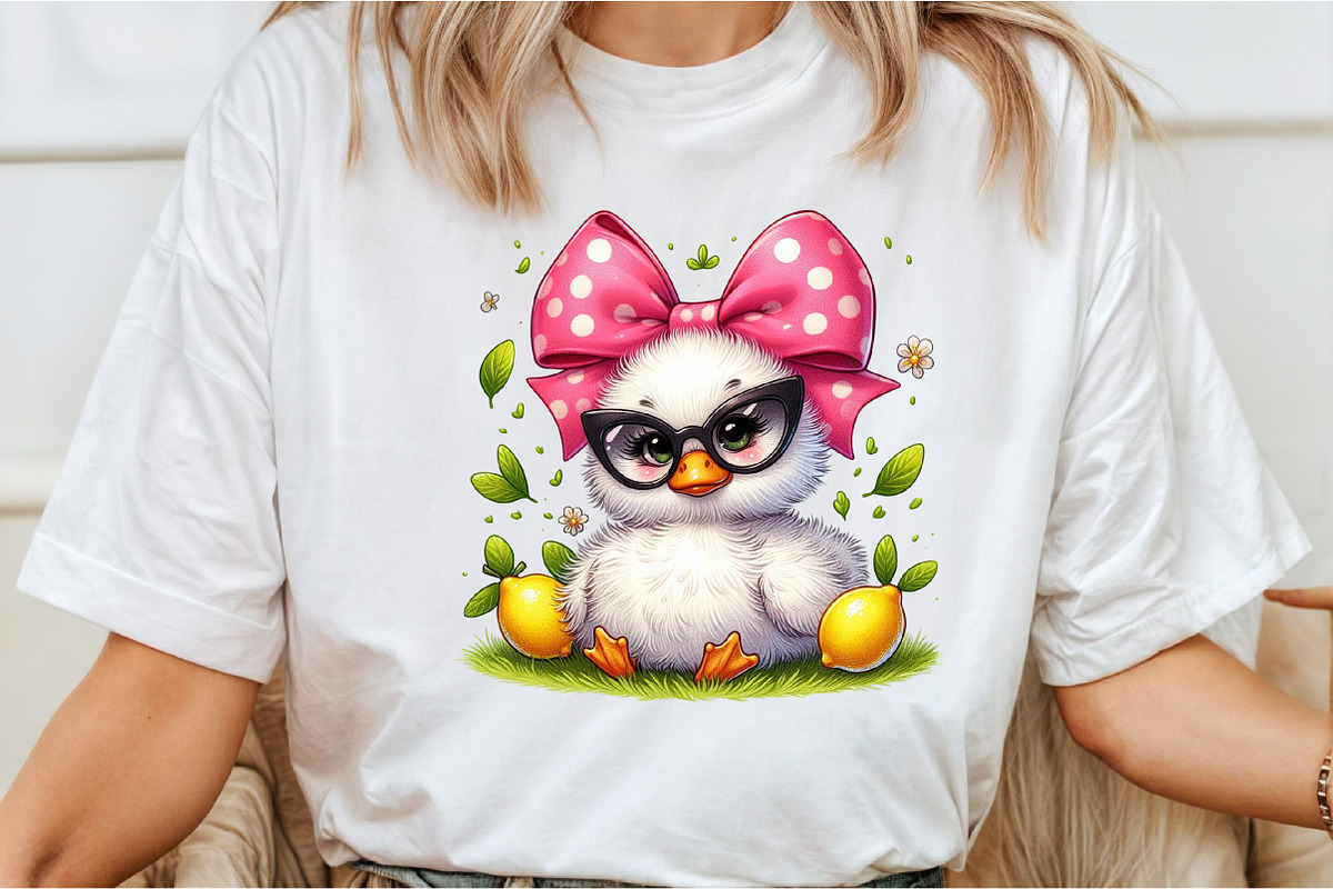 Watercolor Cute Baby Duck PNG, an Illustration by Libby Wishes (Photo 3 of 5)