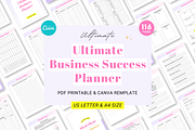 Small Business Planner Canva print, a Templates & Theme by Cate Creates (Thumbnail 1 of 11)