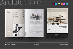 Architecture Portfolio Brochure, a Brochure Template by TemplateFolio-Shop