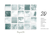 CALM LAND | Watercolor backgrounds, a Texture Graphic by SweetRenieDesigns (Thumbnail 5 of 8)