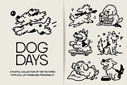 Dog Days: 100 Textured Pups Pack, an Animal Illustration by Veyla (Thumbnail 1 of 14)