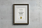A4 Passe-partout Certificate Mock-up, an Advertising Mockup by zippypixelstudio (Thumbnail 13 of 13)