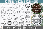 Family Monogram Bundle, an Illustration by OldMarket Designs (Thumbnail 1 of 11)