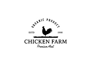 Organic Chicken Farm Logo Design, a Branding & Logo Template by AlvinStd