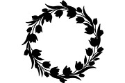 Floral HeartWreath Black Silhouet, a Person Illustration by Designer_Momina (Thumbnail 3 of 20)