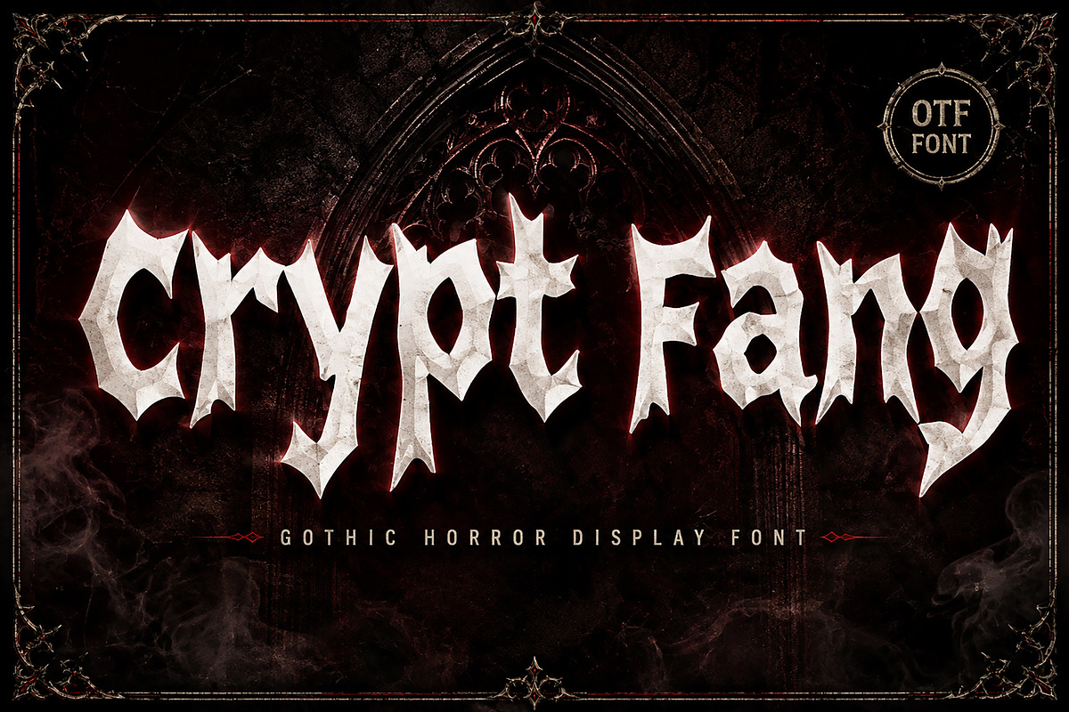 Crypt Fang, a Slab Serif Font by Wow Magic (Photo 1 of 4)