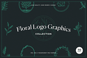 Floral Logo Graphics Bundle, a Decorative Illustration by Kin Design (Thumbnail 1 of 11)