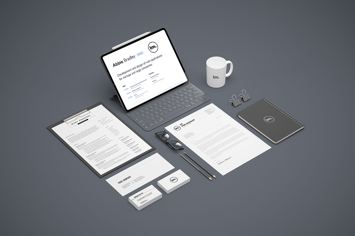 Elegant Stationery / Branding Mockup, a Print Template by Designrepos (Photo 2 of 8)