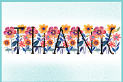 Flower Forest-PNG fonts, a Handwritten Font by It me digital art (Thumbnail 7 of 7)
