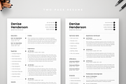 Resume Template Denise, a Resume Template by Olympia Resume (Thumbnail 2 of 6)