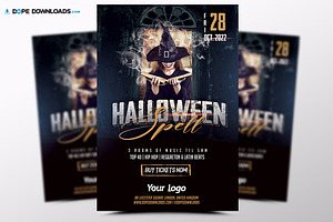Halloween Spell Flyer Template