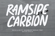Ramsipe Carbion Bold Gritty Handmade, a Handwritten Font by Maulana Creative (Thumbnail 1 of 7)