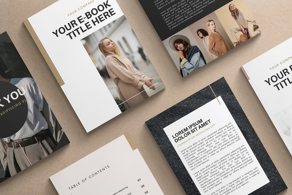 Minimalist Ebook Canva Template, a Marketing Template by 1201AM Design Studio (Photo 7 of 11)