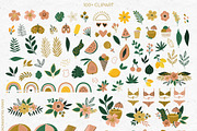 Summer pattern & clipart, a Background Graphic by Cozy pattern shop (Thumbnail 4 of 6)