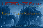 Neospace, 3 Display & Layered Font, a Sans Serif Font by deFharo (Thumbnail 5 of 9)