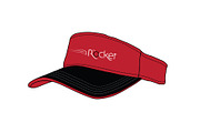 Visor Hat - Vector Template Mockup, a Hat Mockup by Mark Anthony Media (Thumbnail 2 of 4)