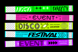 Pass bracelets or wristbands y2k, a Decorative Illustration by Buch&Bee