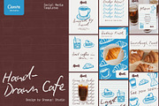 Hand-Drawn Café Social Media Kit, a Social Media Template by ShowUp! Studio (Thumbnail 1 of 7)