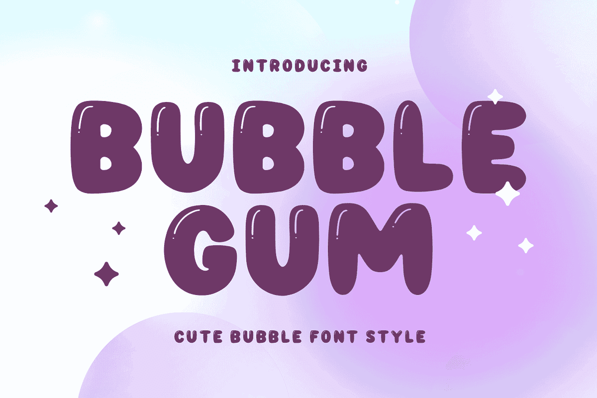 BUBBLEGUM, a Handwritten Font by Mozatype (Photo 1 of 8)