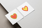 Cute hearts, love symbols set, a Decorative Illustration by Good Studio (Thumbnail 8 of 8)