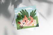 Men relax in nature. Summer vacation, a Person Illustration by Good Studio (Thumbnail 3 of 3)